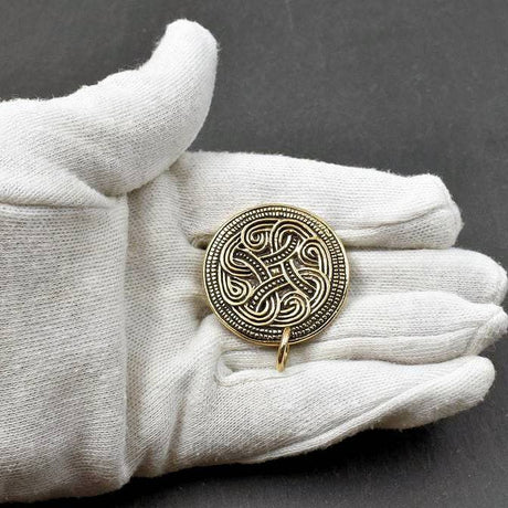 Gotland-fibel mit ring - vendel zeit - fibel