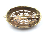 Rückseite der Wikinger-Schildkrötfibel P49/R651 aus Bronze
