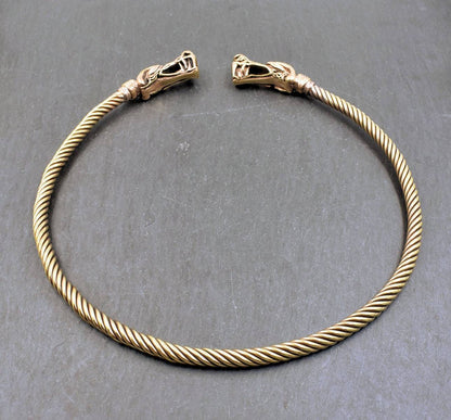 Wikinger Drachen-Torque aus Bronze
