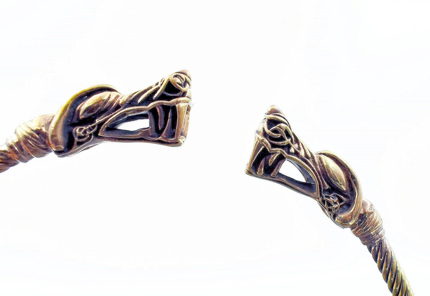 Wikinger Drachen-Torque aus Bronze