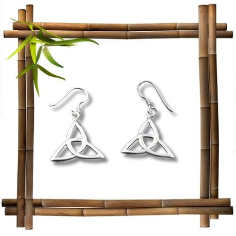 Keltische triquetra ohrringe - 925er silber