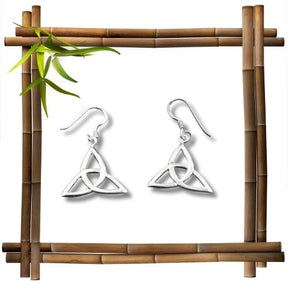 Keltische Triquetra Ohrhänger - 925er Silber