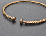 Keltischer Torque aus Bronze – Halsreif aus der La-Tène-Zeit für Frauen und Männer 