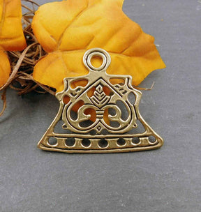 Wikinger Kettenverteilerplatten aus Lettland – Bronze und versilbert - 1 Paar