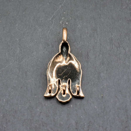 Raben-wadenwickelhaken 1 stück - größe ca. 4.2 cm x 1.8 - aus schmuckbronze - gewandhaken