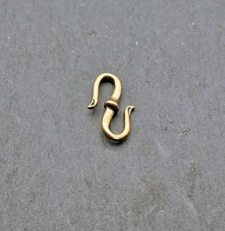 Schmuckhaken für ketten - bronze und versilbert - m - größe ca. 2 x 1 cm