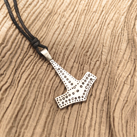 Thorshammer-kette aus zinn - halskette