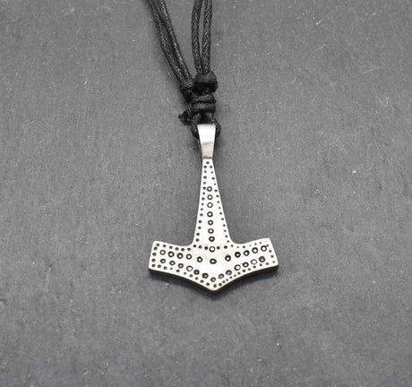 Thorshammer-kette aus zinn - halskette