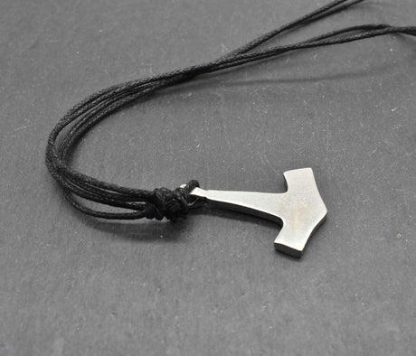 Thorshammer-kette aus zinn - halskette
