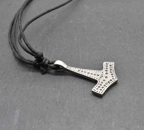 Thorshammer-kette aus zinn - halskette